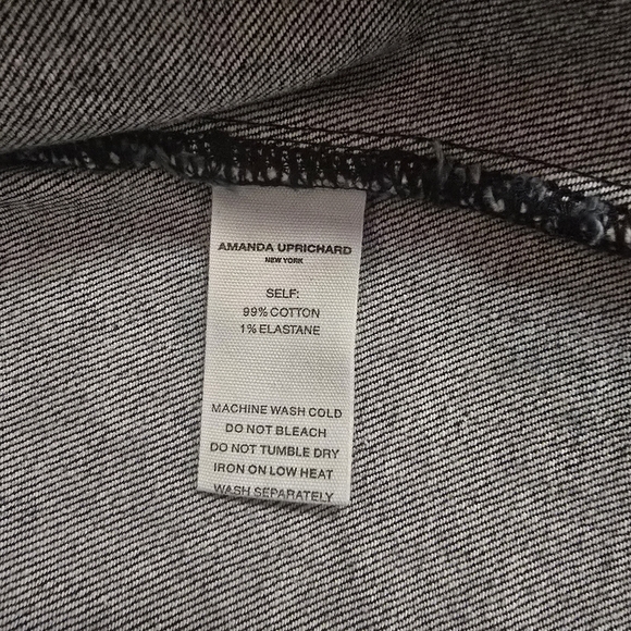 NEW Amanda Uprichard Bristol Top in Dark Blue Heritage Wash - Sz Medium - Picture 16 of 16